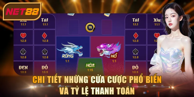 Chi tiết những cửa cược phổ biến và tỷ lệ thanh toán