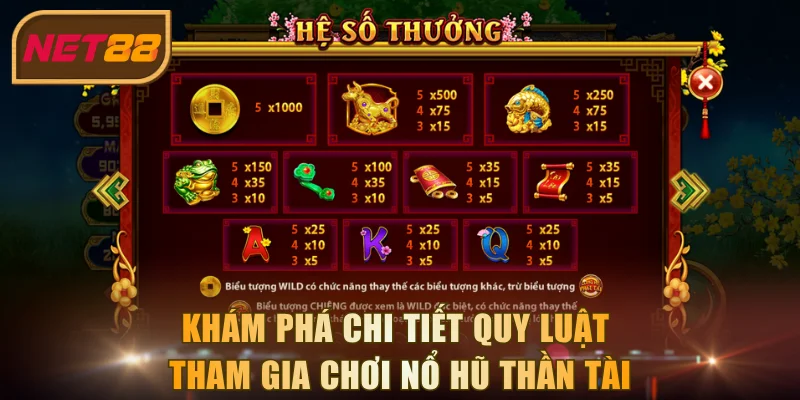 Khám phá chi tiết quy luật tham gia chơi nổ hũ Thần Tài